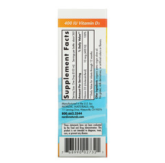 Nordic Naturals, Витамин D3 для детей, 400 МЕ, 11 мл (0,37 жидк. унции)