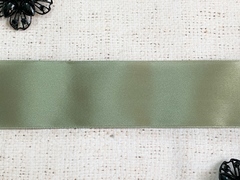 Лента атласная, ш. 5 см, 55 (41) светлая фисташка