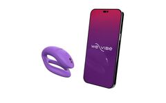 Фиолетовый вибратор для пар We-Vibe Sync O - 