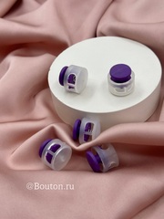 Фиксаторы шнура для одежды пластиковые фиолетовые