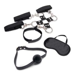 Набор для фиксации из 7 предметов Hogtie & Ball Gag Kit - 