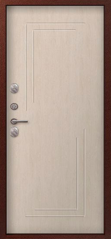 Термодверь входная Сезам Т-100 (2025), 2 замка, 1 мм металл, (медь антик+седой дуб) #3