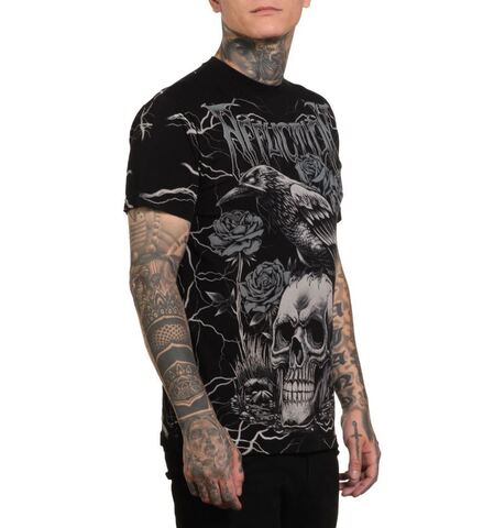 Affliction | Футболка мужская Midnight Curse Tee A27305 справа
