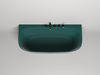 Salini 102513GF SOFIA WALL 180x85  Ванна, донный клапан "Click-Clack" цвет на выбор, сифон, интегрированный слив-перелив, покраска по RAL полностью