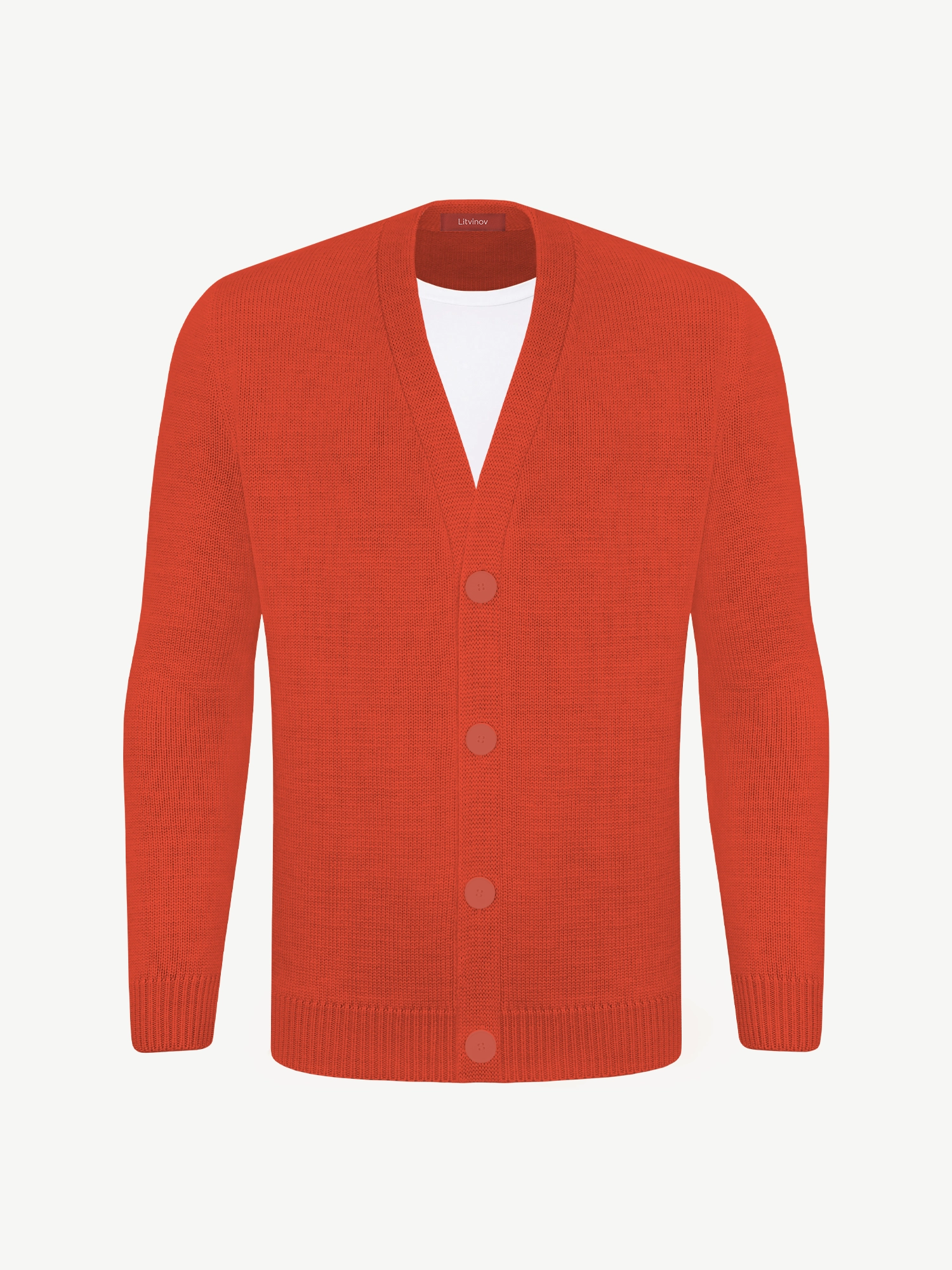 Кардиган с пуговицами из экохлопка