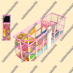 Детский игровой лабиринт «Розовый замок приключений»