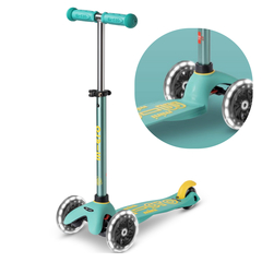 Самокат Mini Micro Deluxe ECO LED Мятный