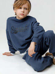 джемпер  для мальчика  КР 302796/синий космос к616