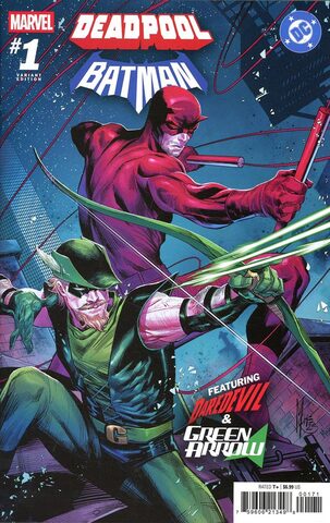 Marvel/DC Deadpool Batman #1 (Cover F) (Daredevil & Green Arrow Cover)