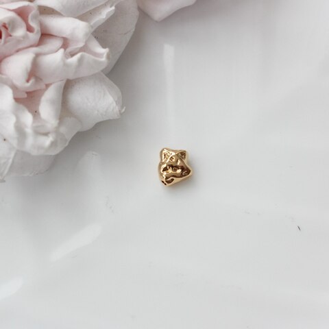 Бусина разделитель (спейсер) фриформ, 10*7 мм, позолота, П085