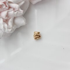 Бусина разделитель (спейсер) фриформ, 10*7 мм, позолота, П085