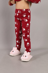 CWKG 50223-24K Пижама для девочки (джемпер, брюки),вишневый