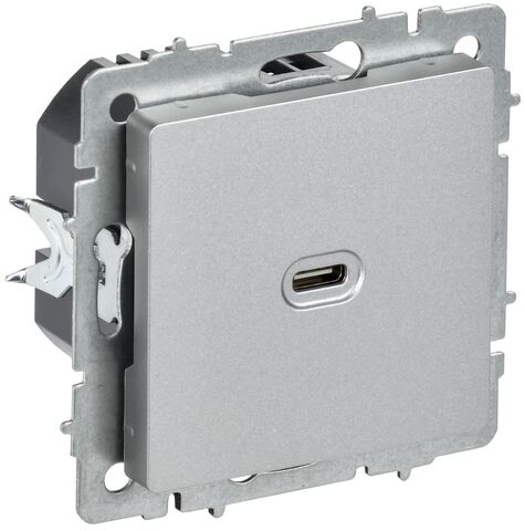 BRITE Роз. USB C 65Вт высокоскор. зар. РЮ12-1-БрА алюм. IEK