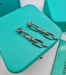 20369 - Серьги в стиле Тиффани/FARRELL WILLIAMS цвет серебро