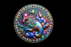 Силиконовый молд Знак зодиака Овен 3 см