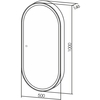 Abber Kontur AG6339S Зеркальный шкаф с подсветкой, сенсорный выключатель, диммер, цвет: белый