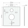 Berges 43350 Комплект : инсталляция АТОМ Line кнопка хром глянец, унитаз MASCON Rimless, сиденье тонкое дюропласт микролифт, быстросъёмное