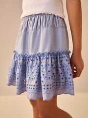 Юбка с вышивкой для девочки Next E43-875, Синий