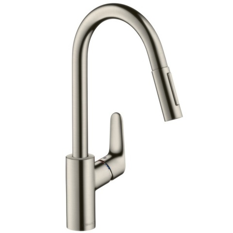 Смеситель для кухни с выдвижным изливом и лейкой Hansgrohe M41 73880800