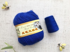 Пряжа "Норка" длинноворсовая, ультрамарин