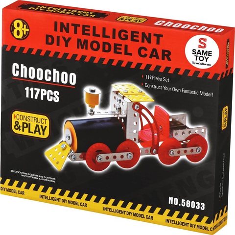 Конструктор металлический Same Toy Inteligent DIY Model Car Паравоз 117 эл. 58033Ut