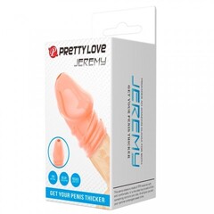 Насадка на головку пениса Jeremy, бежевая