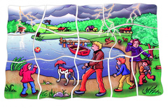 Развивающий Пазл "Погода" ((Цвет: нет, Разм.:295 x 207 x 18 mm))