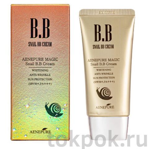 Крем BB для лица EKEL Snail Gold Anti-Wrinkle SPF 50 PA +++, 50 мл