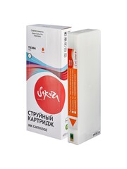 Струйный картридж Sakura C13T636A00 (T636A Orange) для Epson Stylus Pro 7900/9900, пигментный тип чернил, оранжевый, 700 мл.