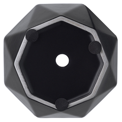 Горшок цветочный rhombus, 13,5 см, матовый черный