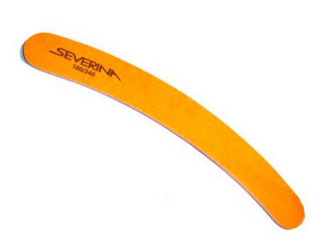 SEVERINA Пилка полимерная БУМЕРАНГ (банан) 180/240  №54 оранжевая