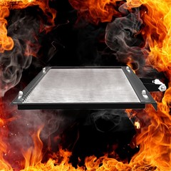 Решетка гриль из нержавейки большая (комплект)