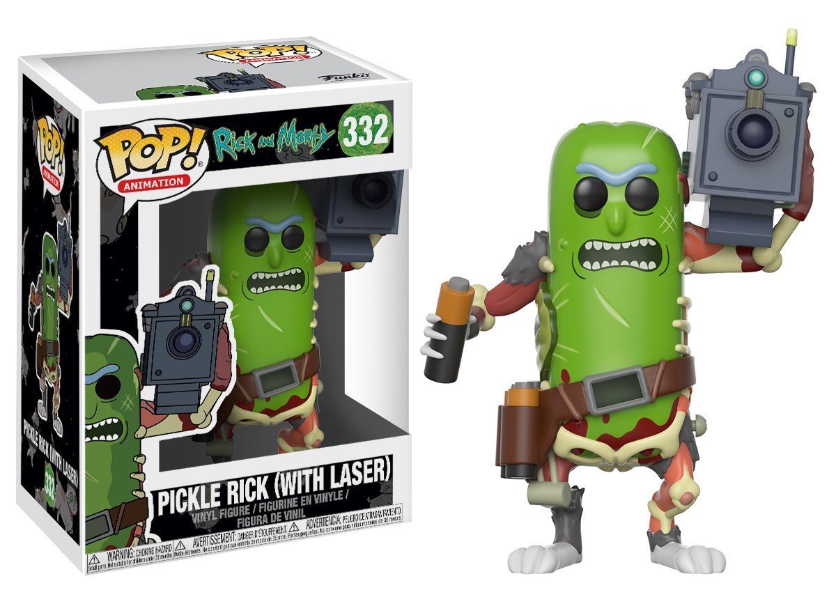 Funko POP! Rick and Morty: Pickle Rick with Laser (332) – купить по  выгодной цене | Интернет-магазин комиксов 28oi.ru