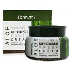 FarmStay Крем для лица увлажняющий с экстрактом алоэ - Visible difference fresh cream aloe, 100г