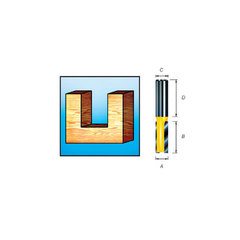 Пазовая фреза с двумя режущими кромками 24х32х20х8 мм Makita D-10154