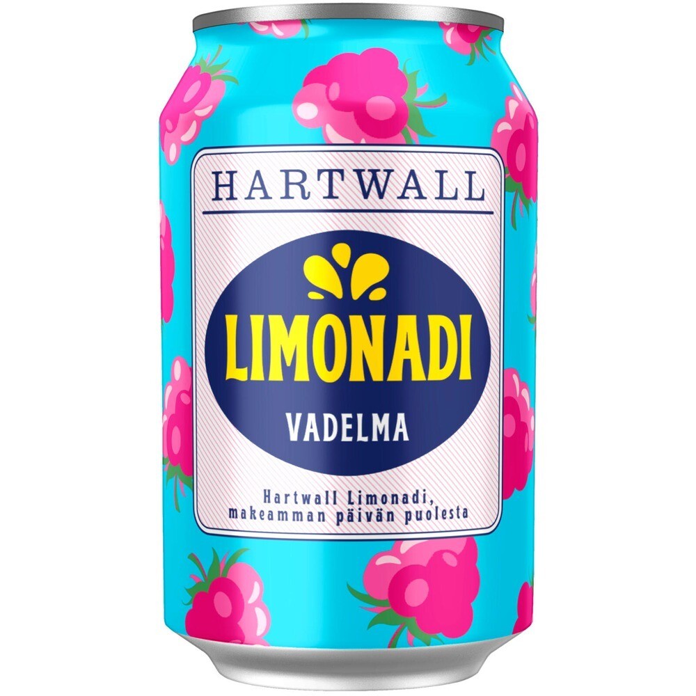 Лимонад Hartwall Limonadi Vadelma Virvoitusjuoma 0,33 L – купить за 400 ...