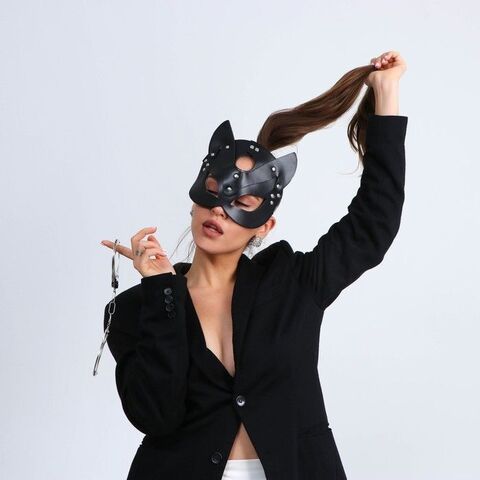 Эротический набор «Твоя кошечка»: маска и наручники - Сима-Ленд Страна Карнавалия 6972123