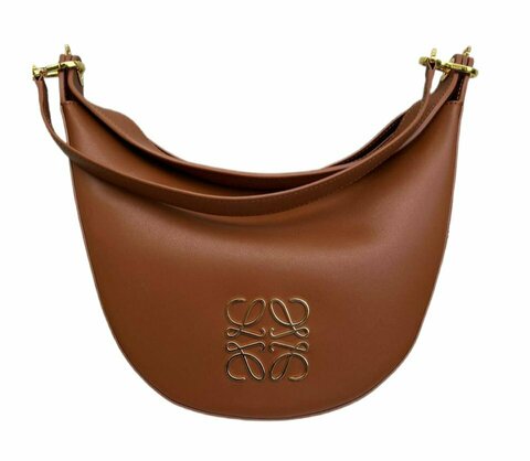 Сумка через плечо Loewe Luna Anagram с украшением коричневый
