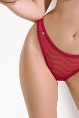 Трусы бразилиана с высоким вырезом бедра LISCA HONEY 62577_Красная ягода
