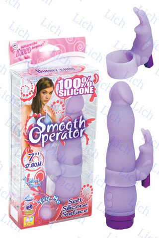 Вращающийся вибратор со стимулятором клитора Smoth Operator