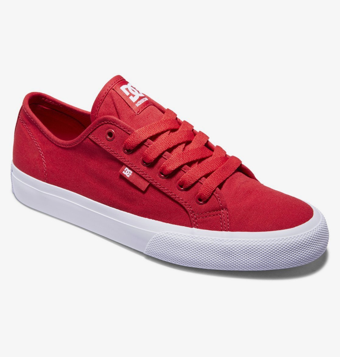 All red dc shoes best sale