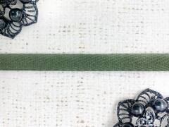 Лента киперная, хлопок, ш. 1 см, светлый хаки