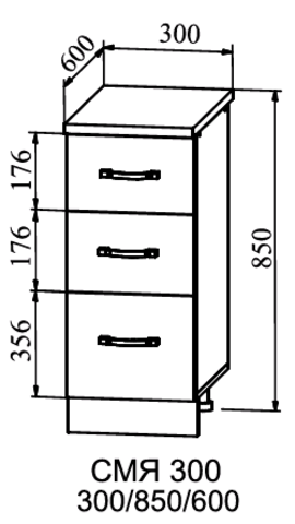 Кухня Капри метабоксы СМЯ300