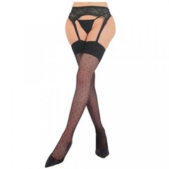 Чулки в мелкий горошек