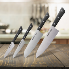 Набор из 4 кухонных стальных ножей Samura HARAKIRI (11, 21, 95, 85)