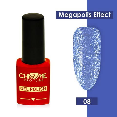 Гель-лак 08 - Санторини Megapolis Effect Charme 10мл