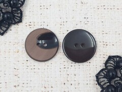 Пуговицы костюмные, d 2,5 см, коричневый