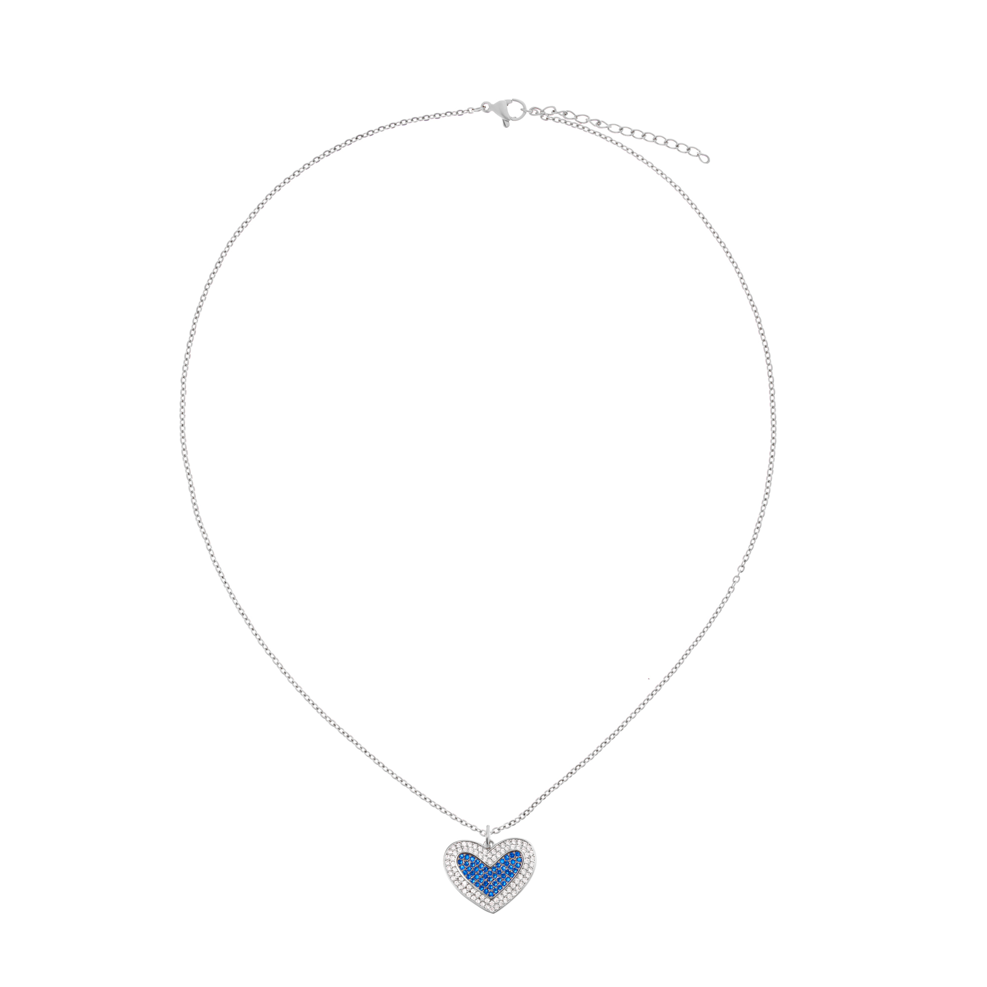 Колье Crystal Heart Necklace – Blue