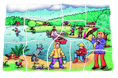 Развивающий Пазл "Погода" ((Цвет: нет, Разм.:295 x 207 x 18 mm))