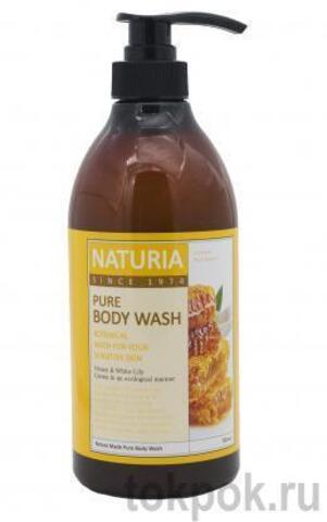 Гель для душа с ароматом меда и белой лилии Naturia Pure Body Wash (Honey & White Lily), 750 мл